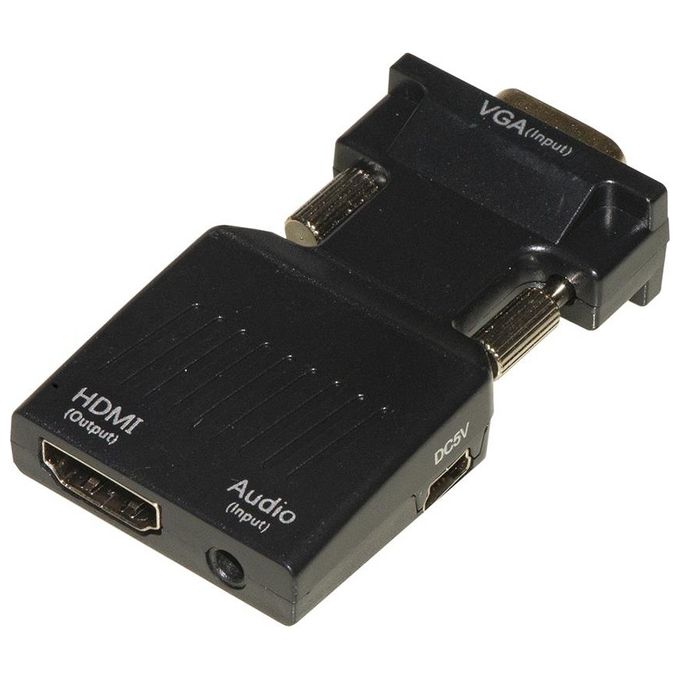 Link adattatore da pc vga + audio 3,5 mm stereo a tv o video hdmi