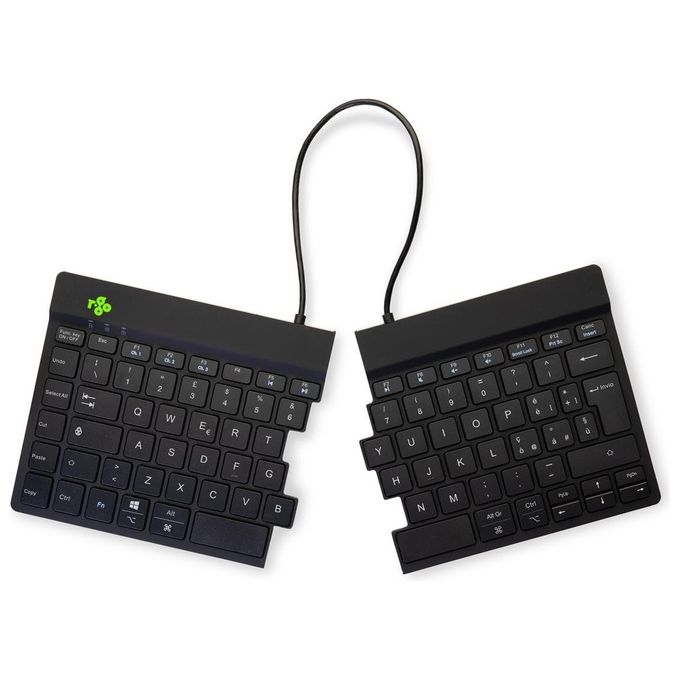 R-Go Tools Tastiera Ergonomica Split It Nero