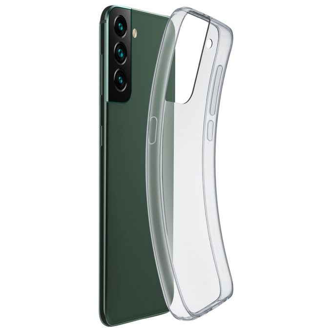 Cellular Line Cover Fine per Galaxy S22+ Cover in gomma morbida ultra sottile e trasparente