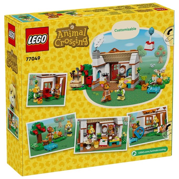 LEGO 77049 Animal Crossing – Isabelle’s House Visit, Set da Costruzione 389 Pezzi con 2 Minifigure, Eta' 6+