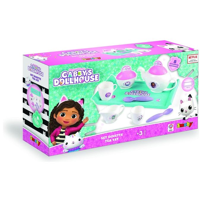 Smoby Casa delle Bambole di Gabby Servizio da te'