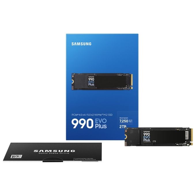 Samsung MZ-V9S2T0BW 990 EVO Plus SSD Interno da 2Tb PCIe Gen 4.0 x4 - 5.0 x2 NVMe 2.0