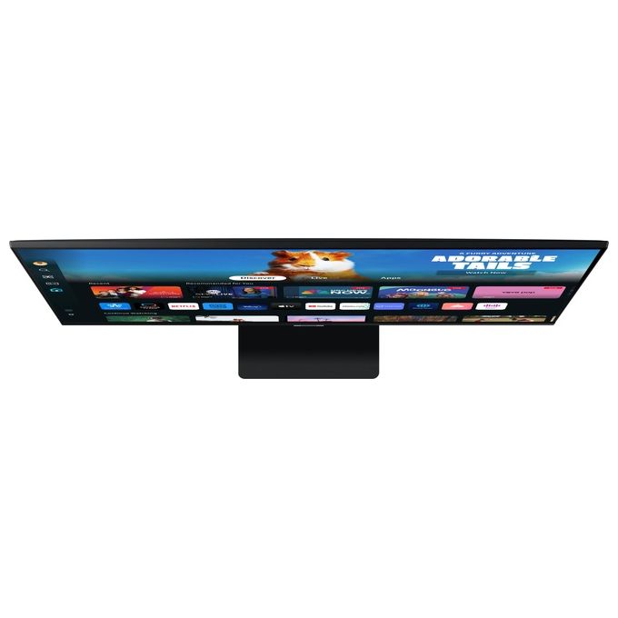 Samsung Smart Monitor M5  S27DM500 Nero - 27'' Display VA, FHD (1920 x 1080), 60Hz, 4ms, Inclinabile, 2 x HDMI (1.4), 2 x USB-A, Smart TV, Gaming Hub