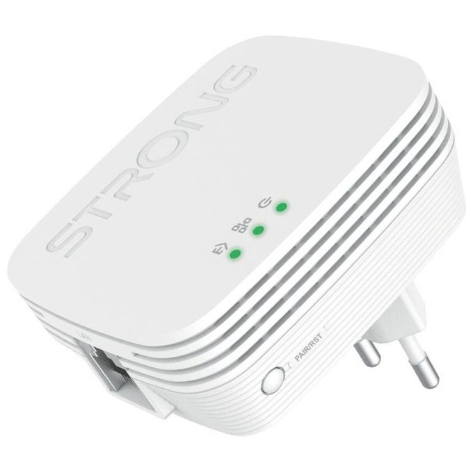 Strong POWERLWF600DUOMINI Adattatore di Rete PowerLine 600 Mbit-s Collegamento Ethernet LAN Wi-Fi Bianco 2 Pezzi