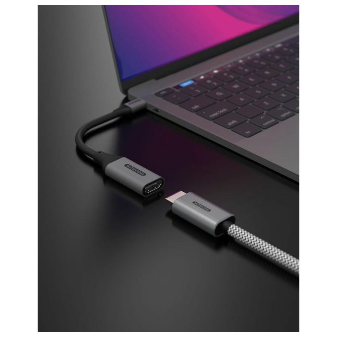 Sitecom Adattatore Video 4K USB C to HDMI 2.0 Grey