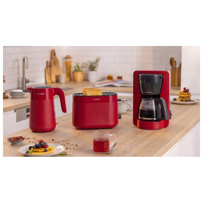 Bosch TAT2M124 Tostapane 6 2 Fette 950W Rosso