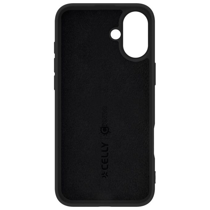 Celly Cromo Cover per iPhone 16 Plus Nero