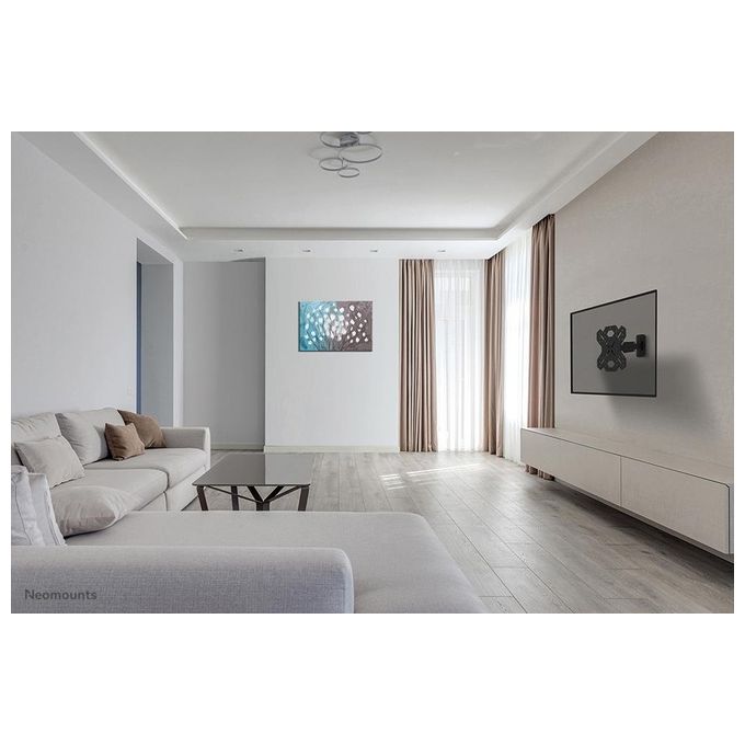 Neomounts by Newstar WL40S-840BL12 Supporto a Parete Full Motion per Schermi 32-55'' VESA 100x100-200x200 Inclinabile e Girevole con Gestione Cavi colore Nero