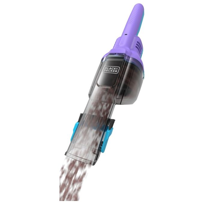 Black+Decker Mini Aspirapolvere Viola e Azzurro
