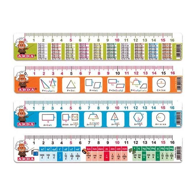 Arda Confezione 24 Righelli 16cm Math