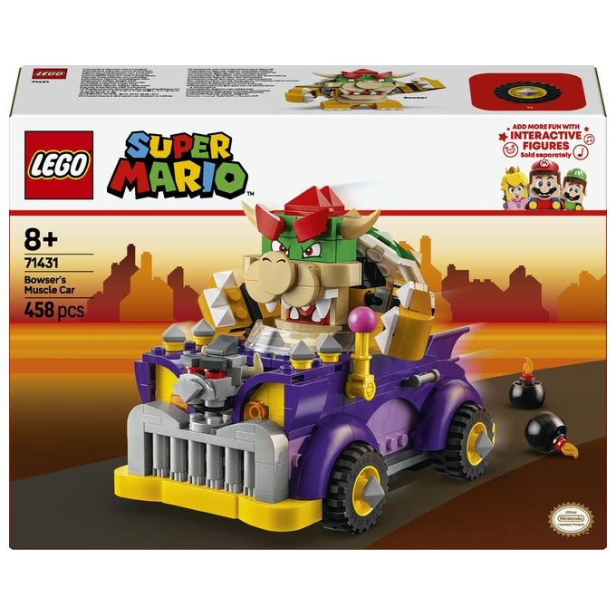 LEGO Super Mario 71431 Pack di Espansione Il Bolide di Bowser, Giochi Bambini 8+ Anni con Personaggio e Macchina Giocattolo