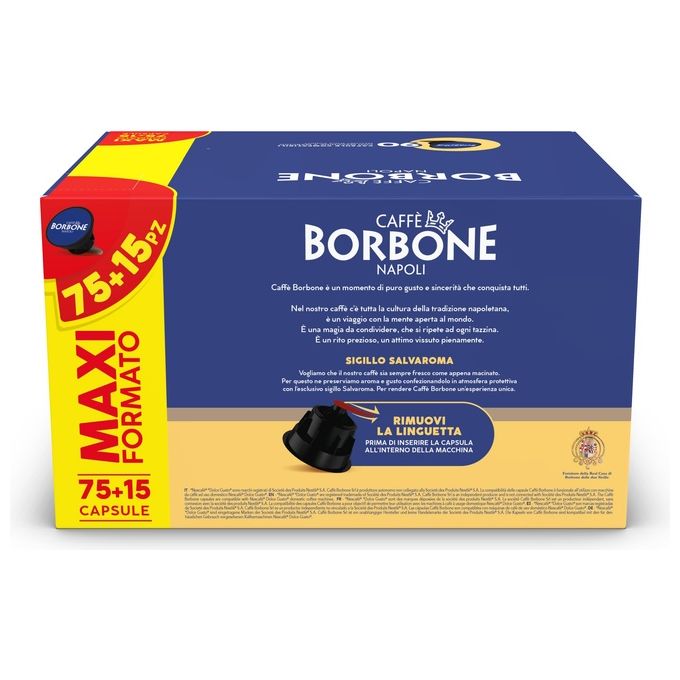 Borbone Dolce Gusto Re Decisa 75+15 Pezzi