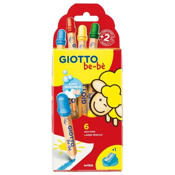 Giotto Confezione 6 Pastelloni Legno Bebe