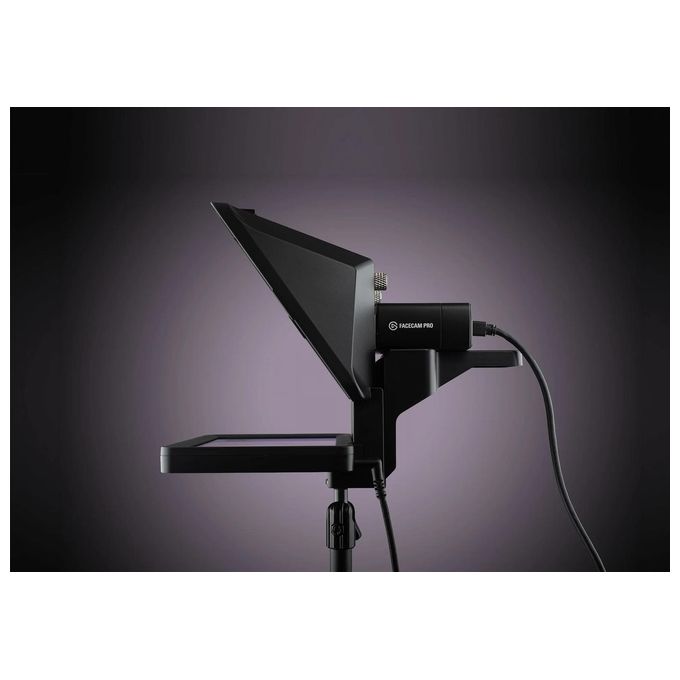 Elgato Prompter Teleprompter con schermo integrato YouTube Twitch Zoom Teams e altro supporta DSLR-Webcam-Smartphone visualizzazione del monitor Drag e Drop funziona con Mac-PC e Stream Deck
