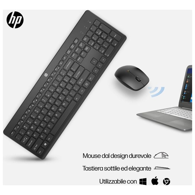 HP 230 Combo Tastiera e Mouse Wireless