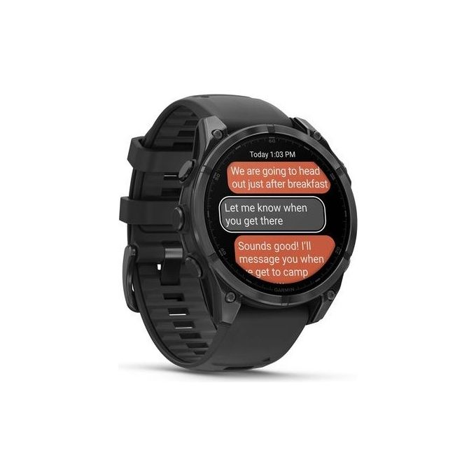 Garmin Fenix 8 Amoled 47mm 1.4'' GPS Outdoor Sport Salute Notifiche Slate Grey and Black