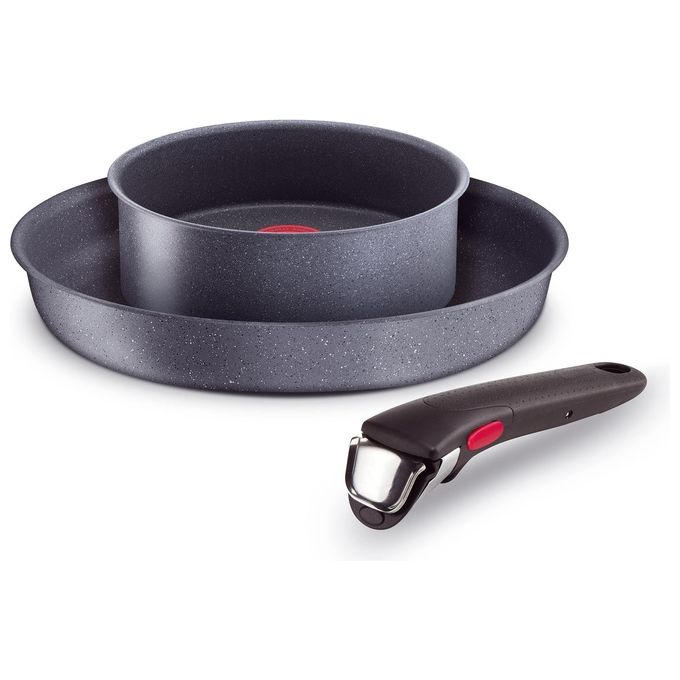 Lagostina Set Padelle Ingenio Green Grigio Mineralis