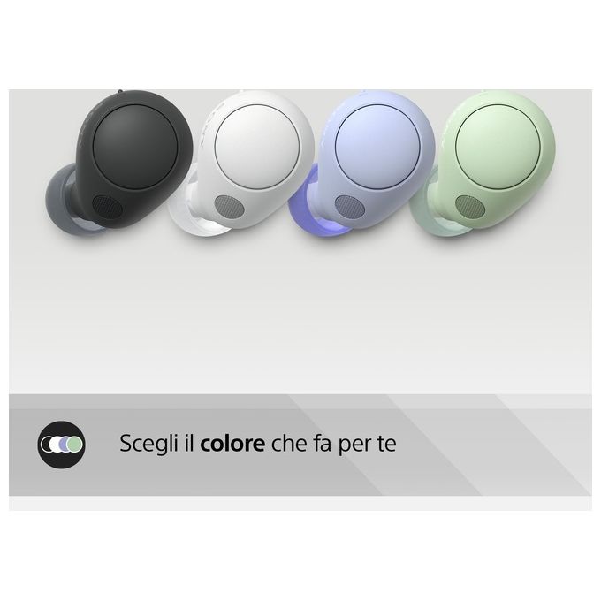 SONY WF-C700N Cancellazione del Rumore True Wireless con Durata della Batteria Fino a 15 Ore in Nero