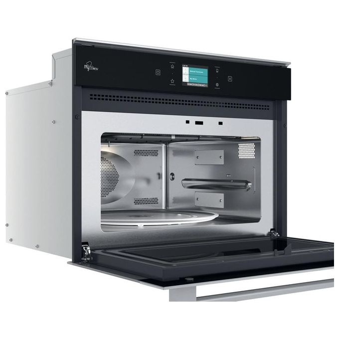 Hotpoint MP 9P6 IX HA Microonde con Grill Tecnologia Multiwaves Dynamic Air Capacita'40 Litri 900 W Crisp Fry Nero