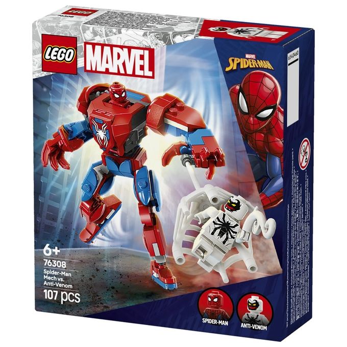 Lego Set 76308 Marvel Super Heroes Mech di Spider-Man Contro Anti-Venom