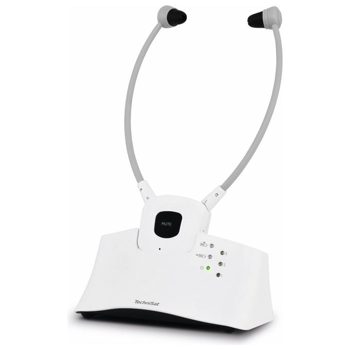 Technisat Stereoman ISI 3 Cuffie Wireless Stereo per TV Bianco