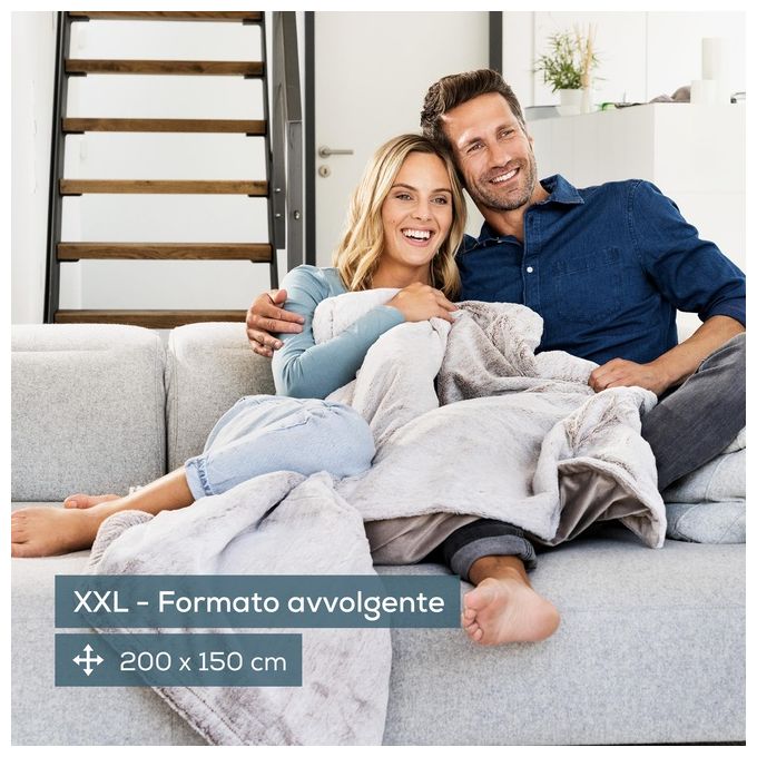[ComeNuovo] Beurer HD 150 XXL Nordic Coperta Elettrica in Morbido Micropile 200x150cm