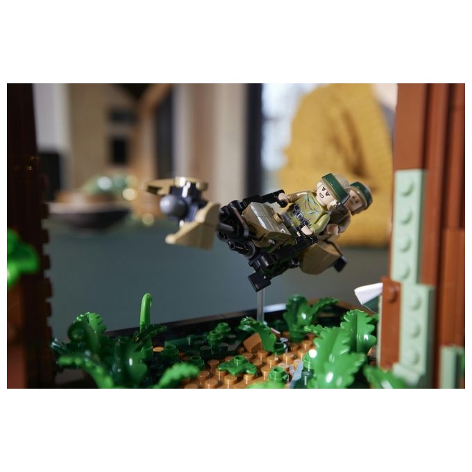 LEGO Star Wars 75353 Diorama Inseguimento con lo Speeder su Endor con Luke Skywalker e Principessa Leia, Il Ritorno dello Jedi