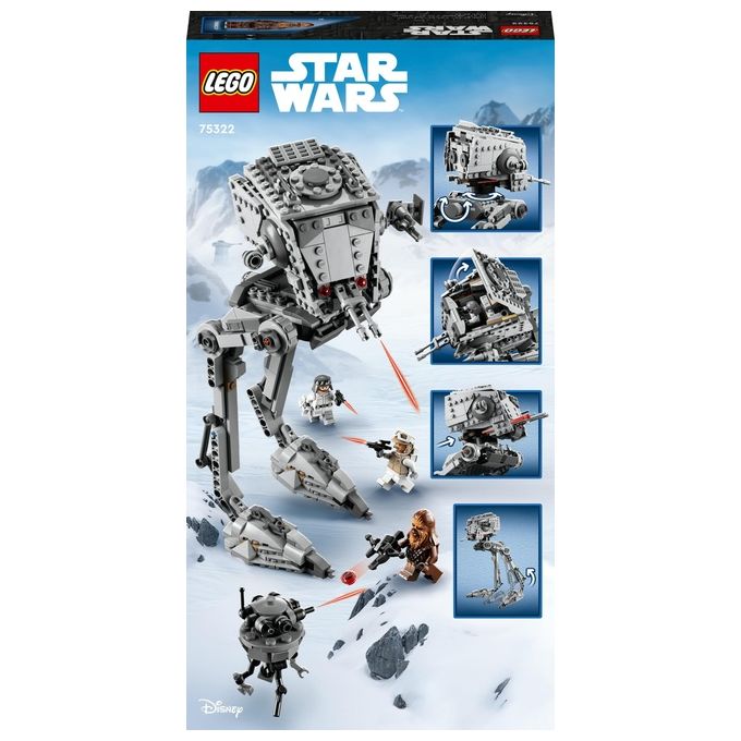 LEGO Star Wars At-St di Hoth con Minifigure di Chewbacca e Droide