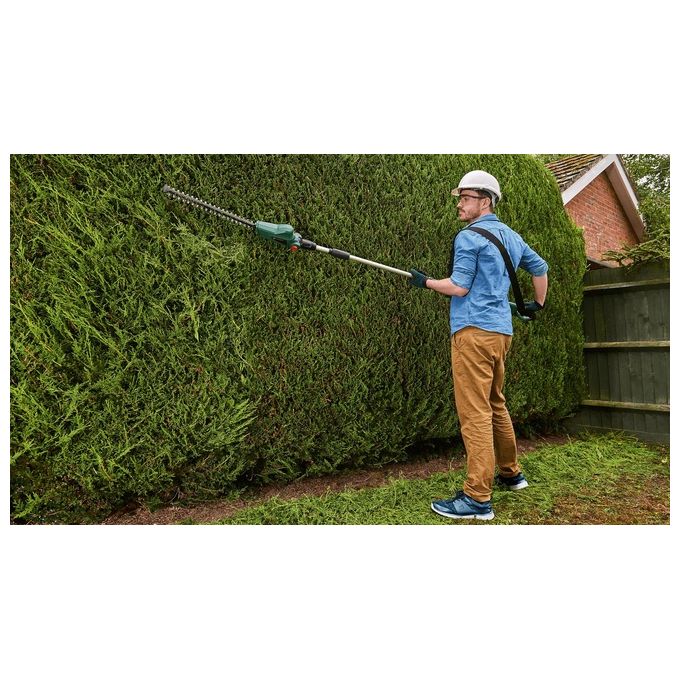 Bosch 06008B3000 UniversalHedgePole 18 Tagliasiepi telescopico a batteria 18 V 2,5 Ah Lama 43 cm Altezza regolabile 2,1-2,6 m colore Verde Nero