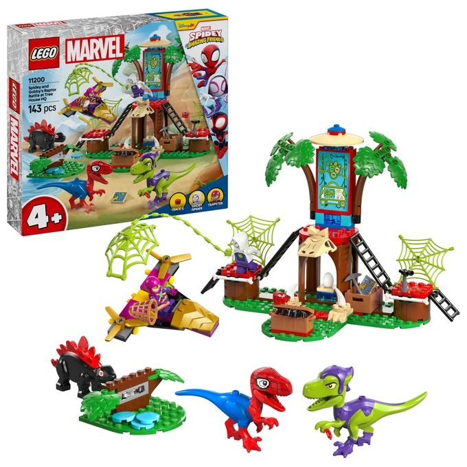 LEGO Set Battaglia con il Raptor al Quartier Generale Sull'albero di Spider-Man