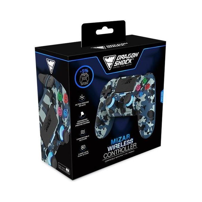 Dragon Mizar Wireless Blue Camo per PlayStation 4