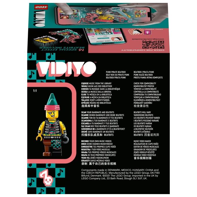 LEGO Vidiyo Punk Pirate BeatBox Creatore Video Musicali con Pirata
