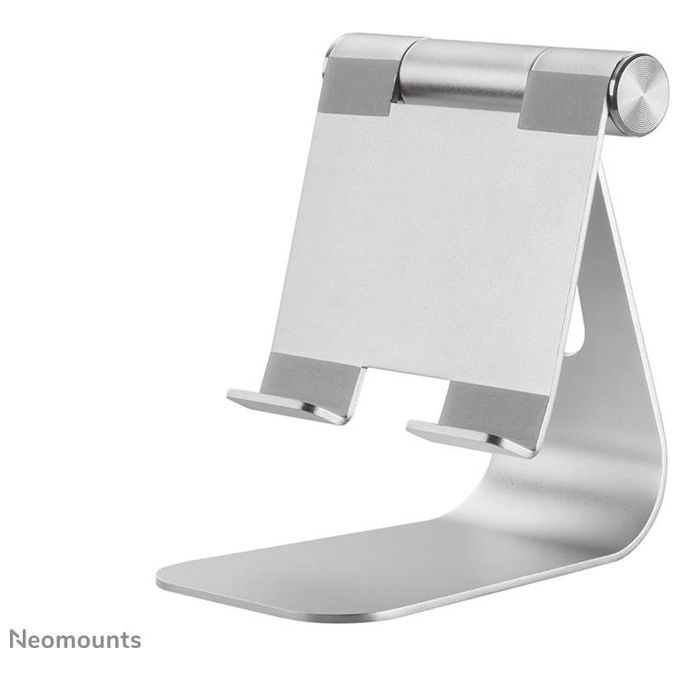 Neomounts DS15-050SL1 Supporto per Tablet Universale fino a 11'' Inclinazione Regolabile 0 - 90° Gestione Cavi Colore Argento
