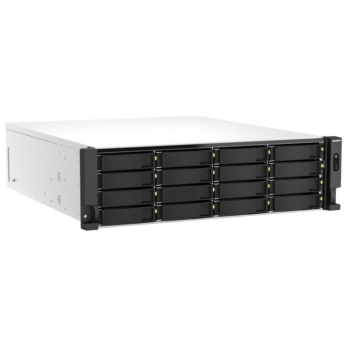 Qnap TS-h2287XU-RP NAS Armadio 3U Collegamento ethernet LAN Nero-Bianco E-2336