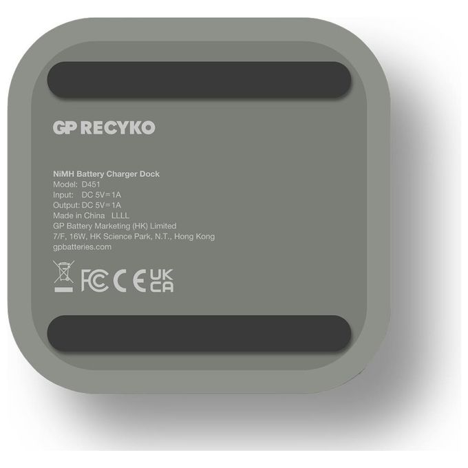 GP Batteries ReCyko M452 4-Fold Modello LCD Docking Station  4x AA NiMh 2600mAh