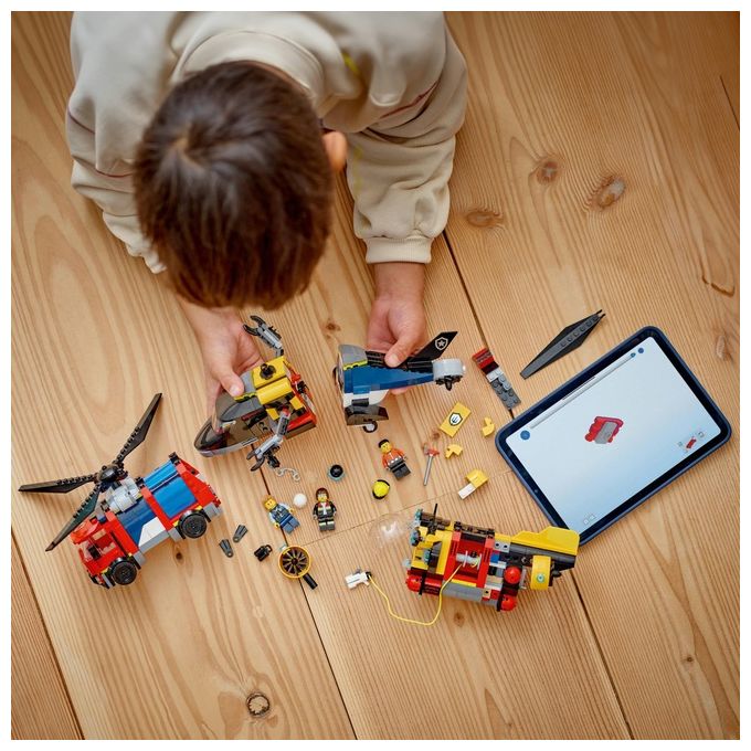 LEGO Set Costruzioni City 60462 Elicottero Autopompa Sottomarino MixeMatch per Creativita' senza Confini