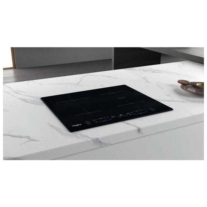 Whirlpool WB B8360 NE Piano Cottura ad Induzione 4 Zone 59 cm Nero
