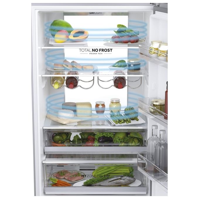Haier 3D 70 Serie 7 HTW7720ENMP Frigorifero Combinato Libera Installazione 483 Litri Classe Energetica E Grigio