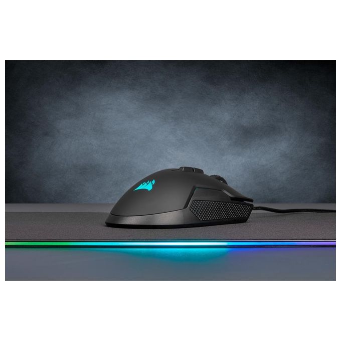 Corsair Ironclaw Wireless RGB Ricaricabile Mouse Gaming Ottico con Tecnologia Slipstream, Wireless, 18000 DPI Sensore, Retroilluminazione LED RGB, Nero