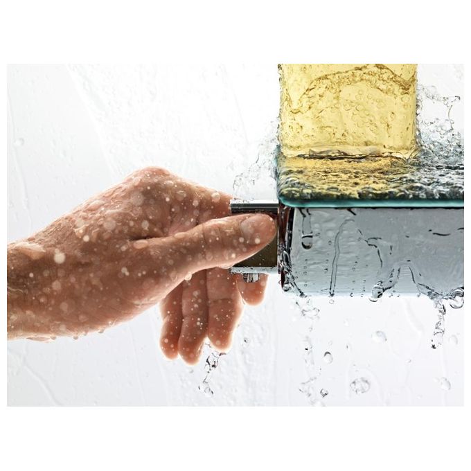 Hansgrohe Ecostat 13161 Miscelat. Termostatico Doccia Esterna Bianco-Cromo