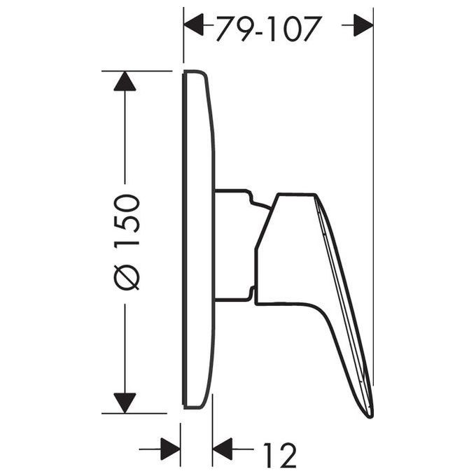Hansgrohe Logis 71666 Miscelatore Doccia Incasso Cromo
