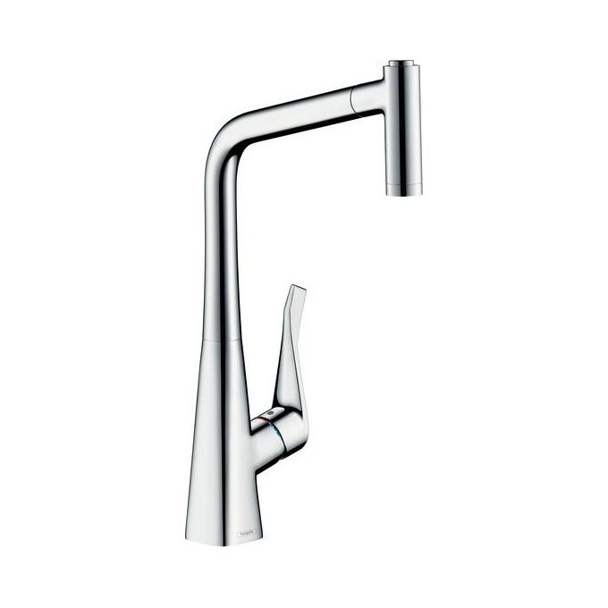 Hansgrohe Metris 14820 Miscelatore Lavello Con Doccetta Estraibile Cromo