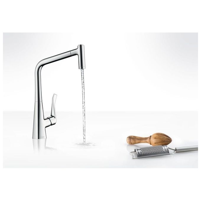 Hansgrohe Metris 14820 Miscelatore Lavello Con Doccetta Estraibile Cromo