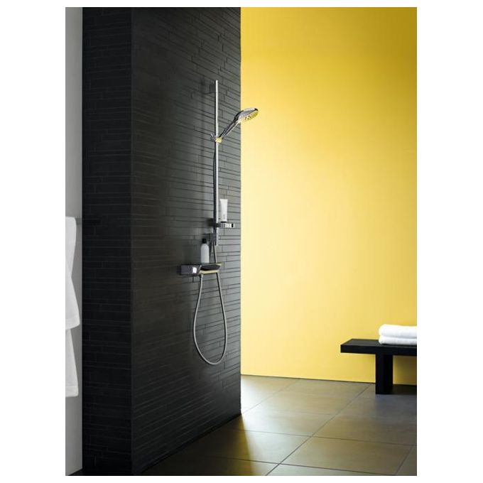 Hansgrohe Ecostat 13161 Miscelat. Termostatico Doccia Esterna Bianco-Cromo