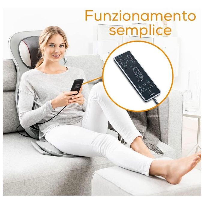 Beurer MG 320 HD Coprisedile per Massaggio Shiatsu 3-in-1