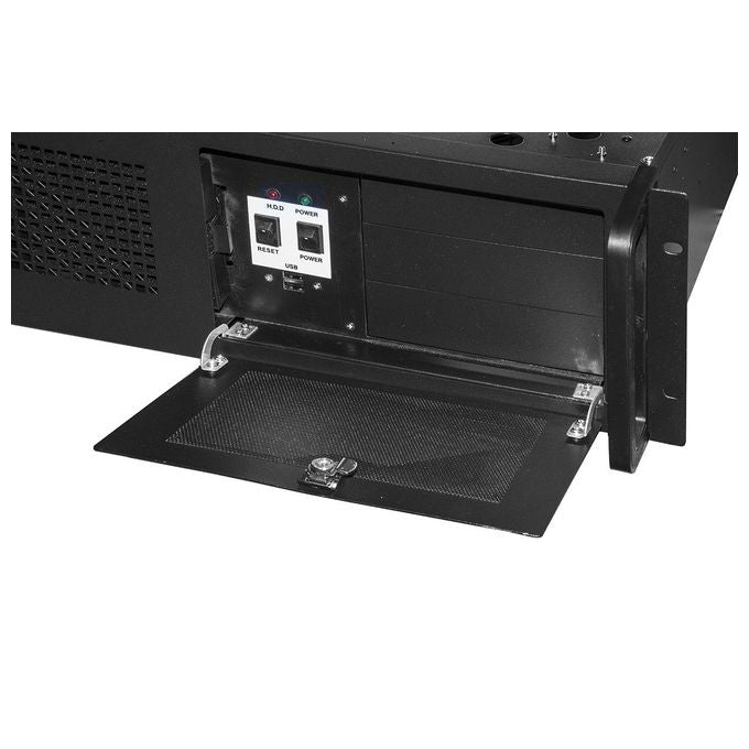 Link Chassis per Server Installazione 19'' 4 Unita' con 3 Alloggiamenti 5,25'' + 6 da 3,5'' Nero