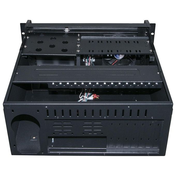 Link Chassis per Server Installazione 19'' 4 Unita' con 3 Alloggiamenti 5,25'' + 6 da 3,5'' Nero
