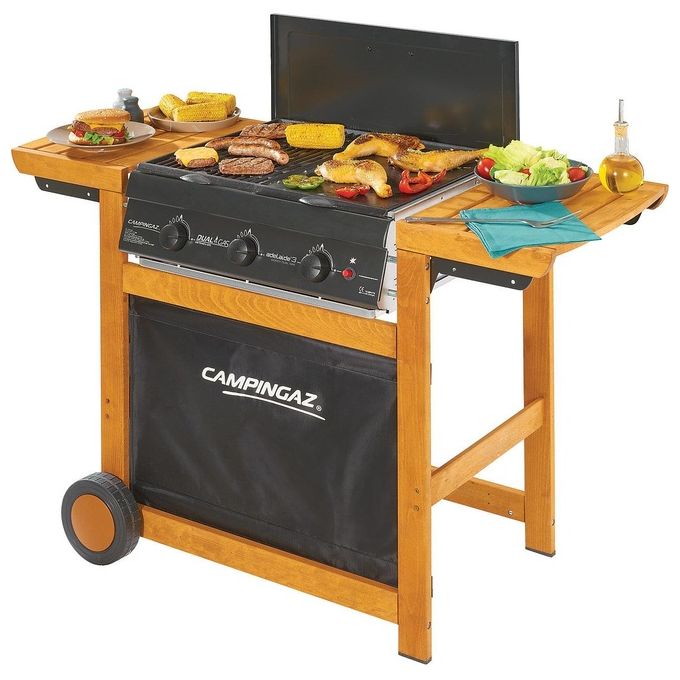 Campingaz Barbecue a Gas Adelaide 3 Woody Dual Gas 3 Bruciatori Potenza di 14 kW