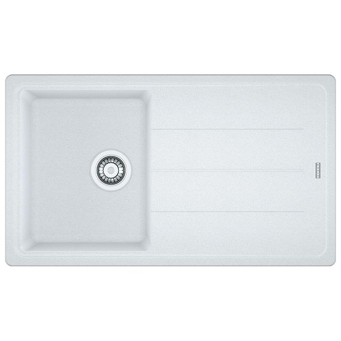 Franke BFG 611-86 Lavello Fragranite da incasso Gocciolatoio Reversibile 1 Vasca Bianco 86x50cm 114.0370.205