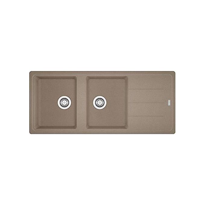 Franke Lavello Granite BFG 621 3 1-2 WWK REV WOF OYSTER 2 Vasche + Scolapiatti Reversibile 116 cm 114.0490.339
